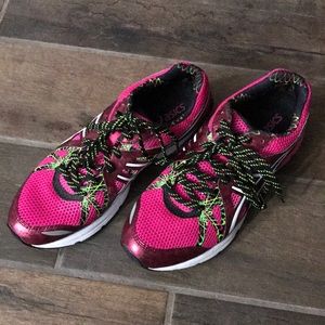 Asics pink shoes